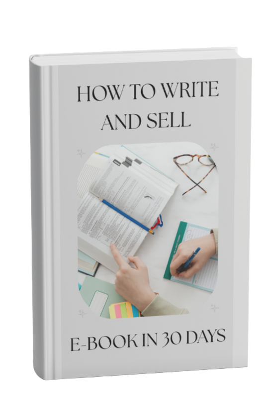 How to Write & Sell an E-book in 30 Days
